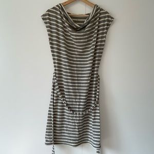 Icebreaker Pizzario  merino wool stripped dress